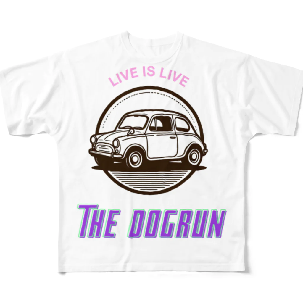 araakii@꧁THE DOGRUN꧂のTHE DOGRUN CAR フルグラフィックTシャツ