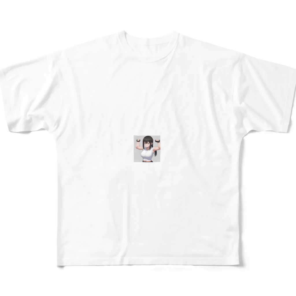 reo5の筋トレ女子 All-Over Print T-Shirt