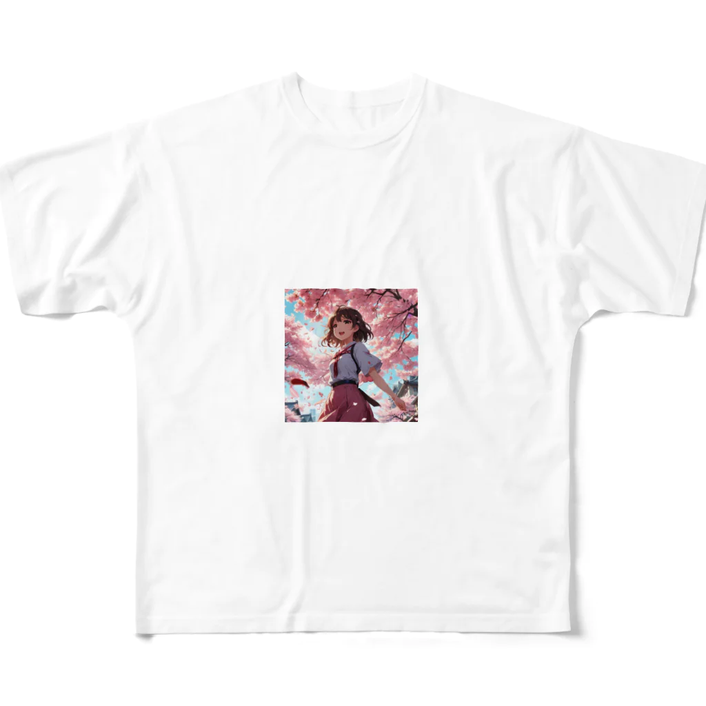 ここのよていの桜の季節 All-Over Print T-Shirt