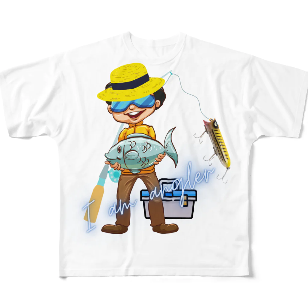 Yanjiisの釣りボーイ４ フルグラフィックTシャツ
