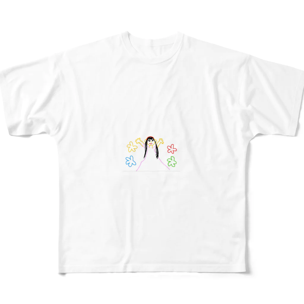 formalinmuimuiの8さいが描いたプリンセス All-Over Print T-Shirt