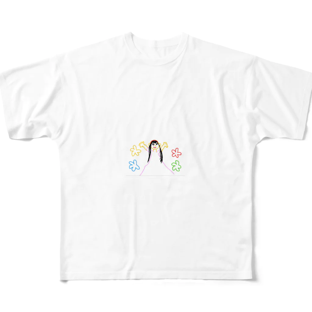 formalinmuimuiの8さいが描いたプリンセス フルグラフィックTシャツ