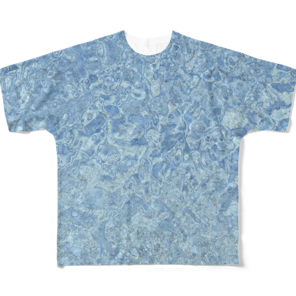 すちゃもんがの水面 All-Over Print T-Shirt