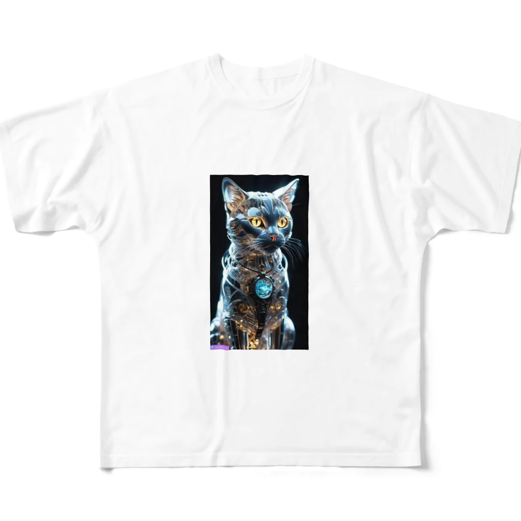 gomaabura1213のメカキャット All-Over Print T-Shirt