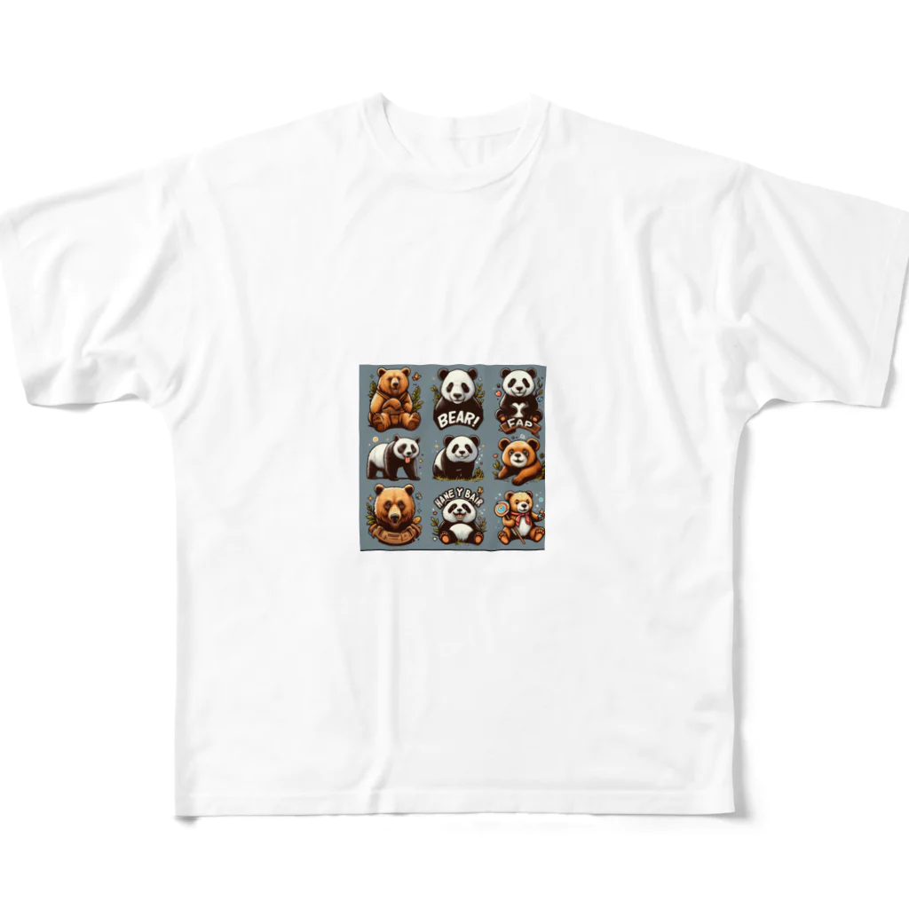 Riki-のクマジャック All-Over Print T-Shirt