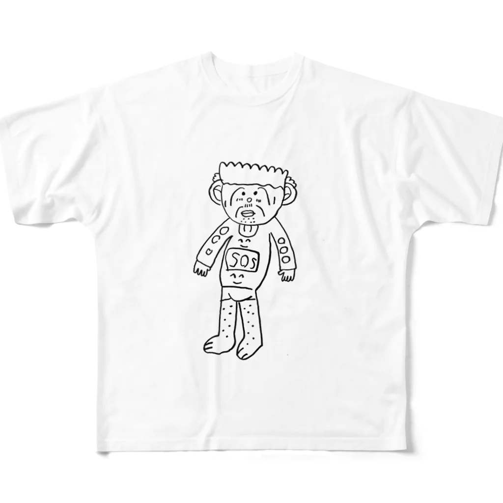 エンペラーのこどもとじゅんばんにかいた絵 フルグラフィックTシャツ