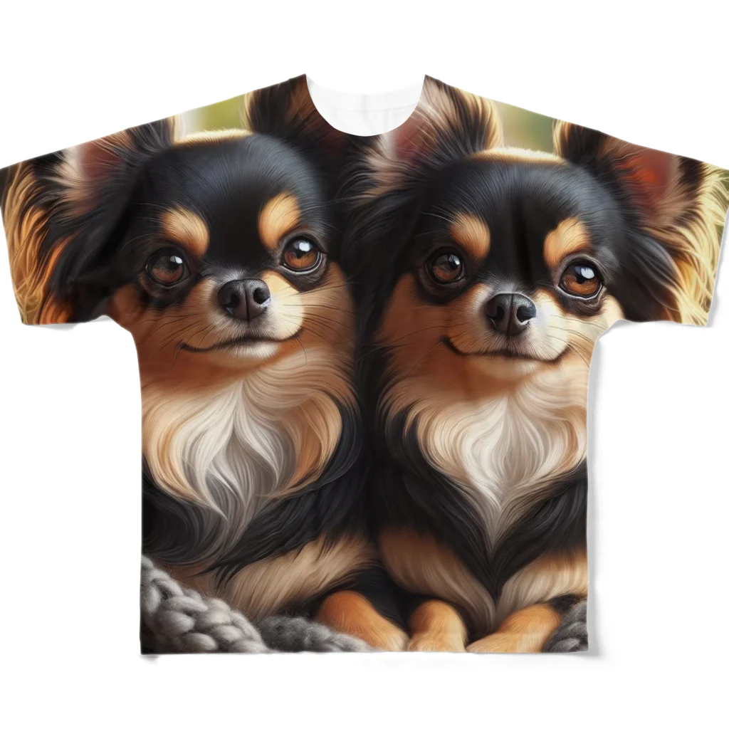 B&I の双子なチワワ All-Over Print T-Shirt
