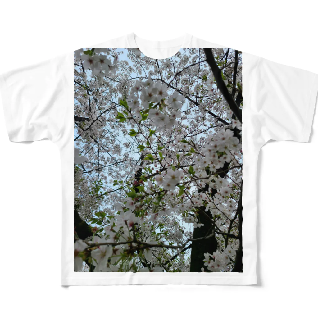 Slacker-のSAKURA フルグラフィックTシャツ