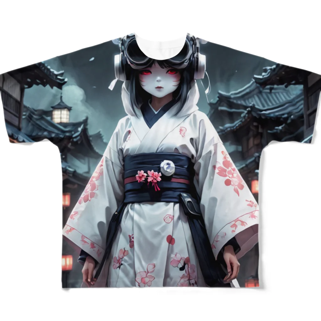 AI妖怪大図鑑のVR妖怪　ちゃるり All-Over Print T-Shirt