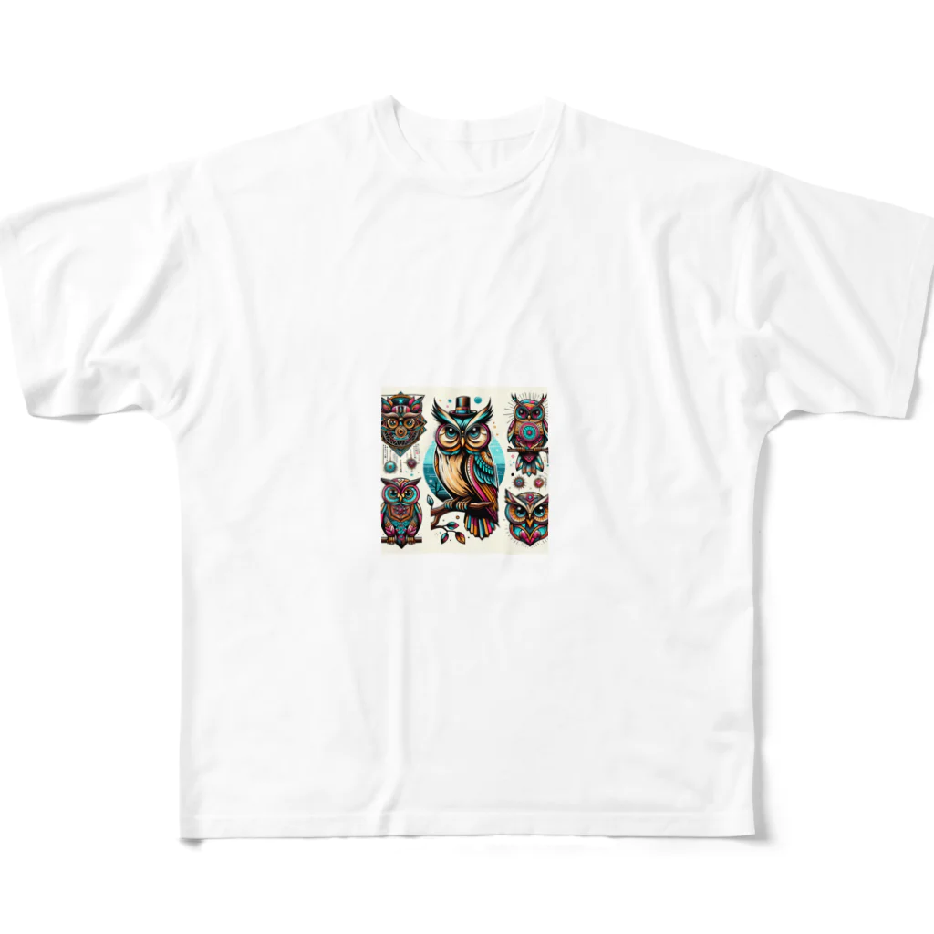 Mikan888のYoruno hukurou All-Over Print T-Shirt