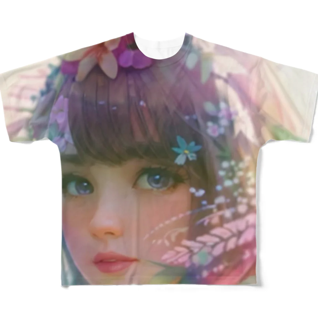 💖宇宙整体♪🌈♪こころからだチャンネル♪💖の癒しの女神様　2024 All-Over Print T-Shirt