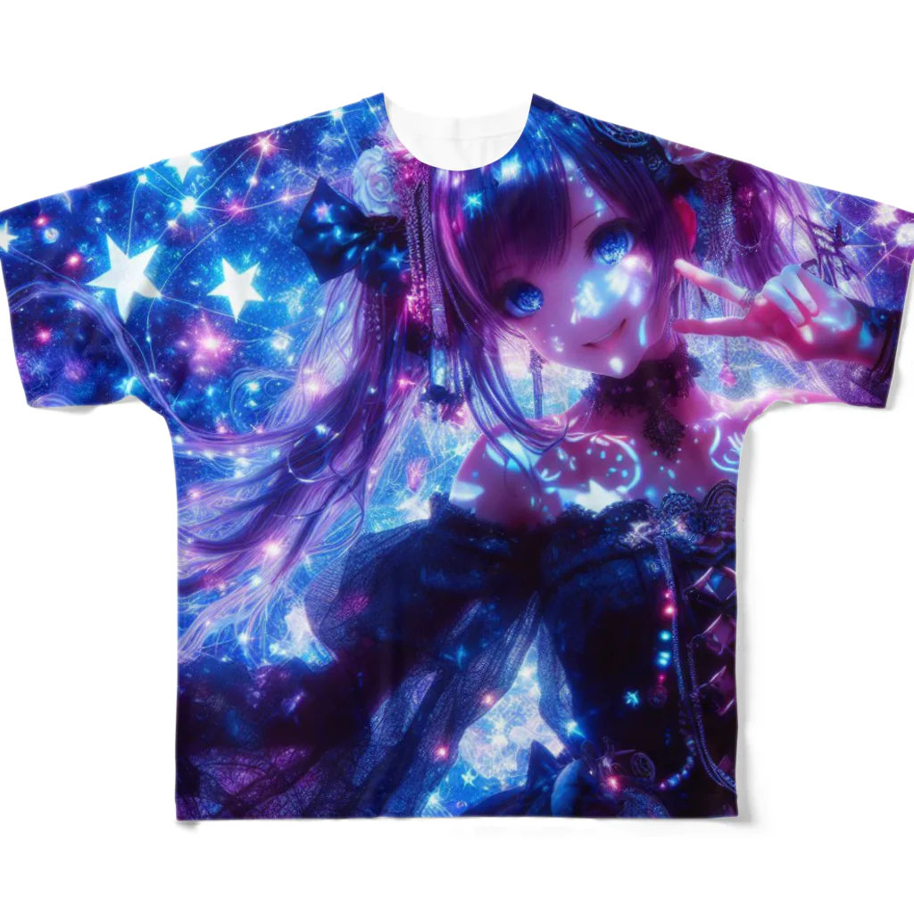 momonekokoのゴスロリ魔法少女 All-Over Print T-Shirt