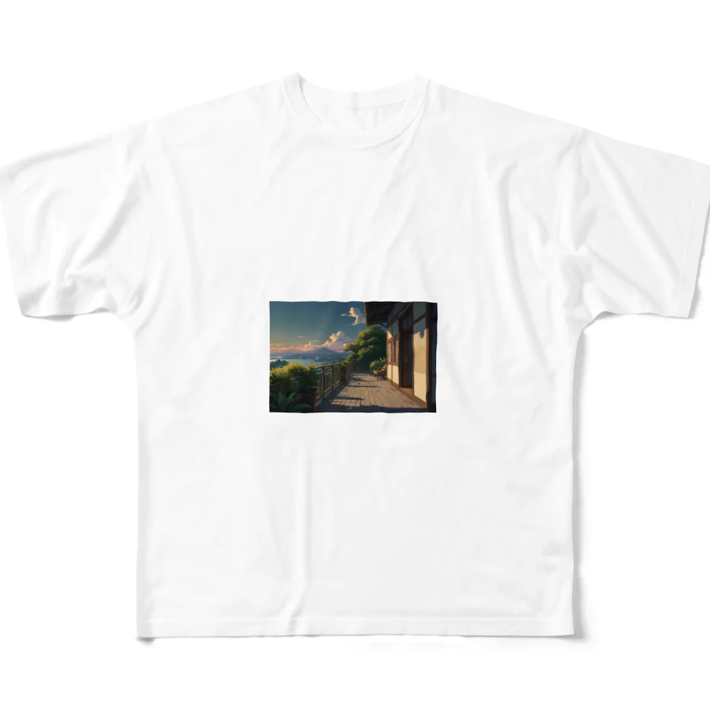 okiraku202の別荘 フルグラフィックTシャツ