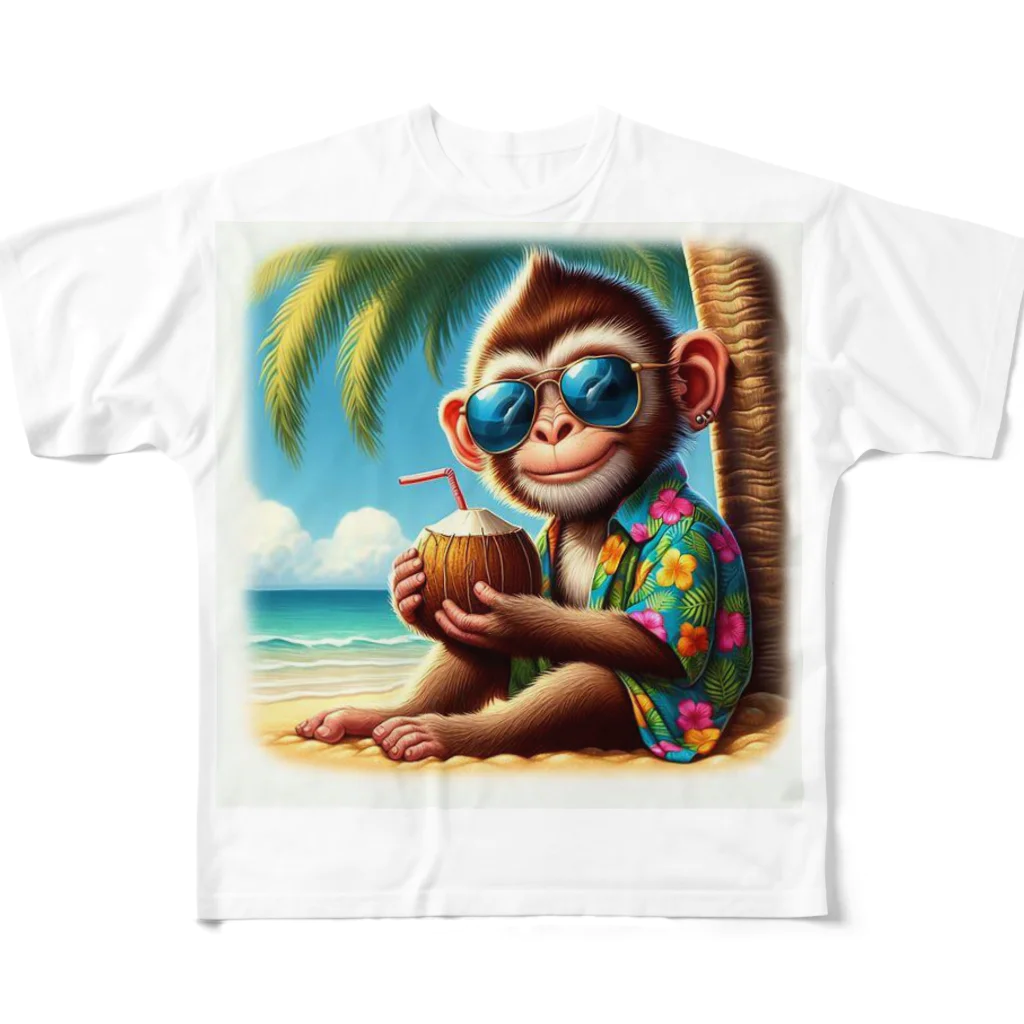 ビーストのモンキー🐒 フルグラフィックTシャツ