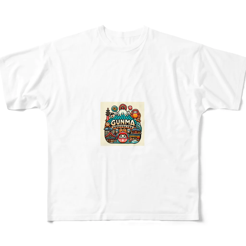CHRON SHIROの群馬県 All-Over Print T-Shirt