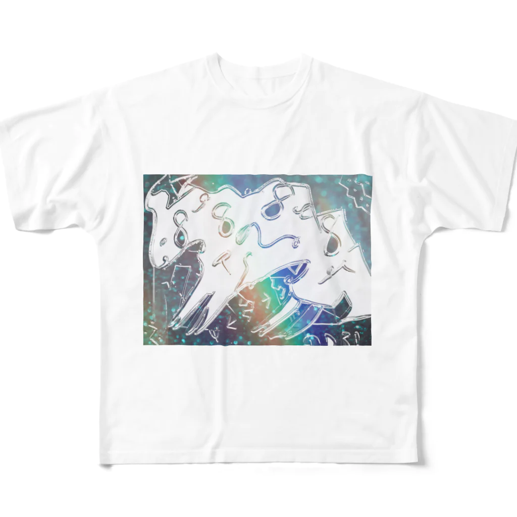 エネハピる〜🫧✨の自然✨🗻🌿‬ エネルギー♪ All-Over Print T-Shirt