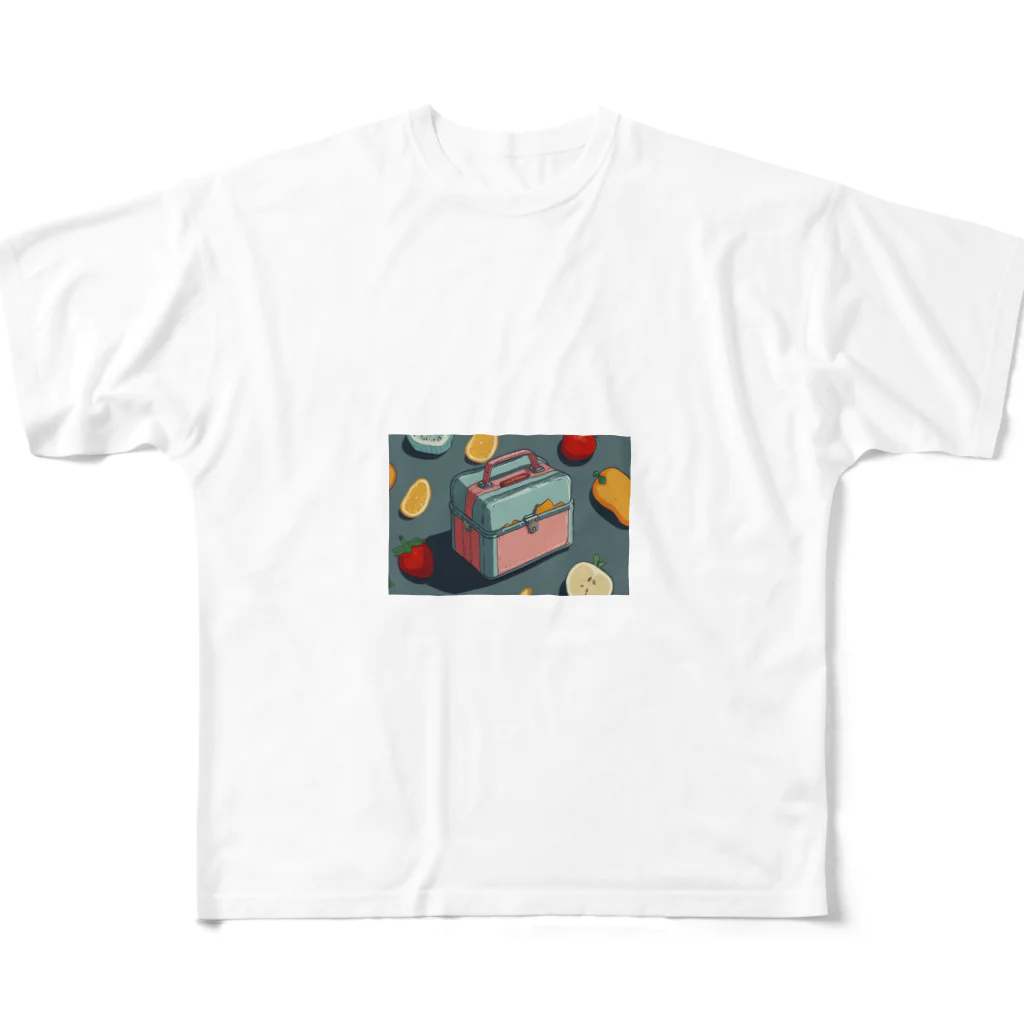 さぎょう擁のミニ弁当と学食の時間 All-Over Print T-Shirt