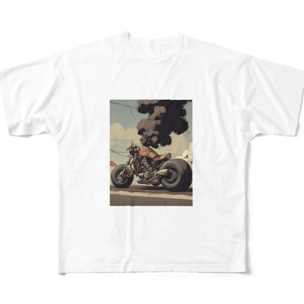 ボンドショップのバイクくん All-Over Print T-Shirt