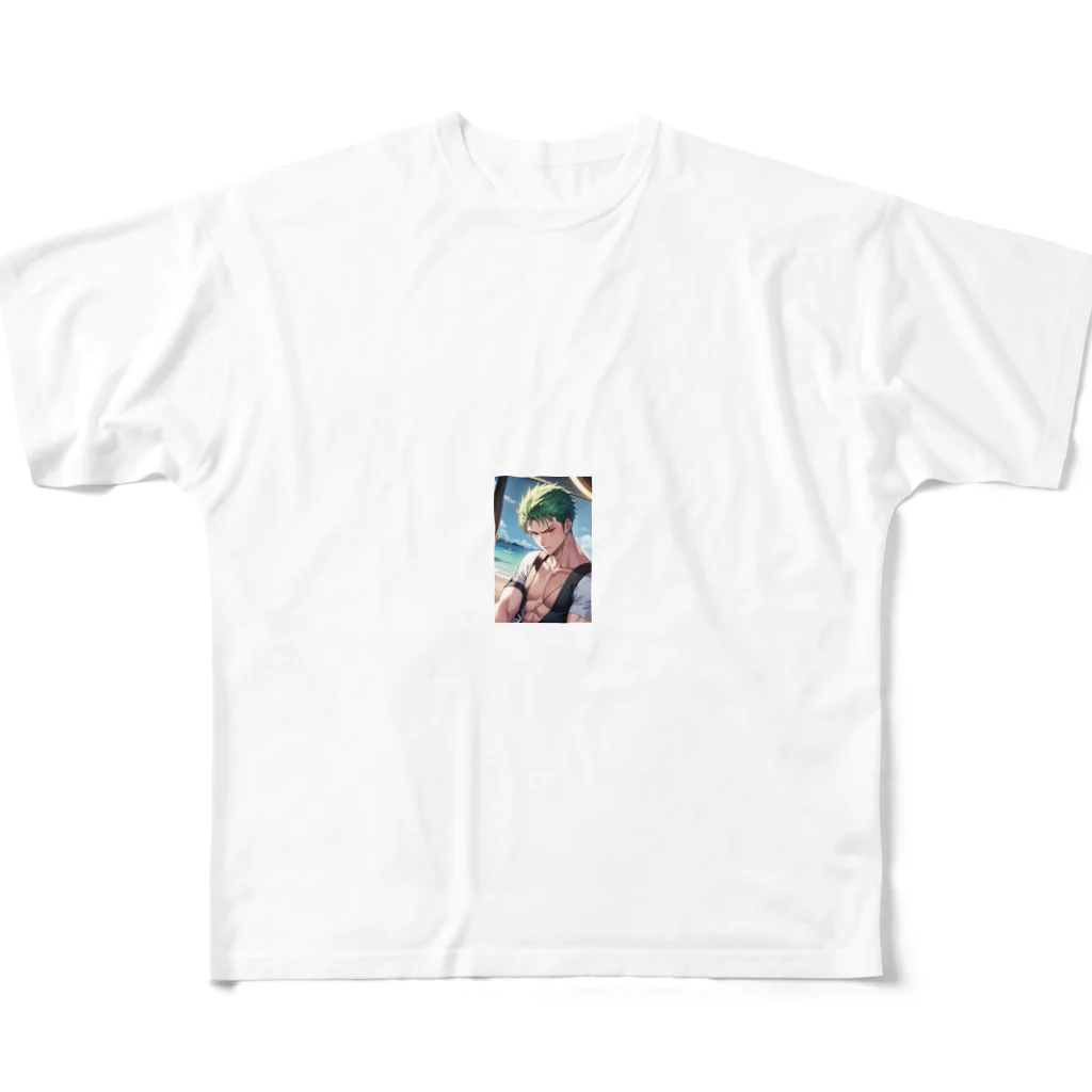 カカオのゾロ風 All-Over Print T-Shirt