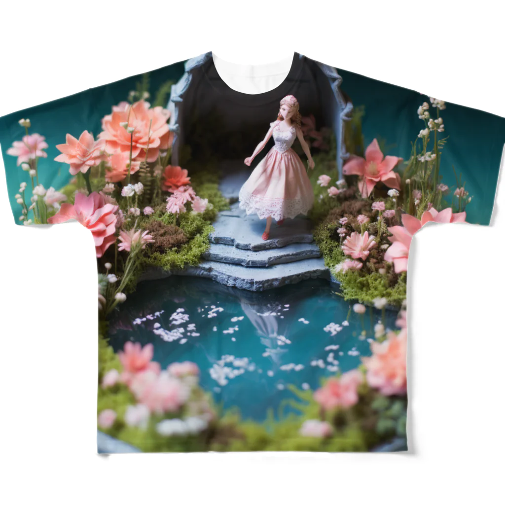 AQUAMETAVERSEの花を飾るインテリア　なでしこ1478 フルグラフィックTシャツ