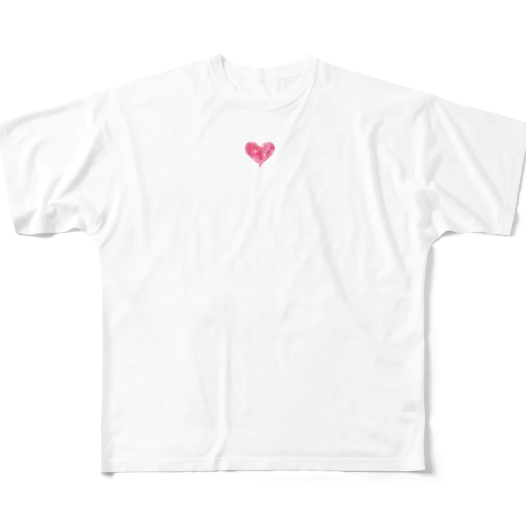 vivicocoの羽根とハートのかわいいコーデ All-Over Print T-Shirt