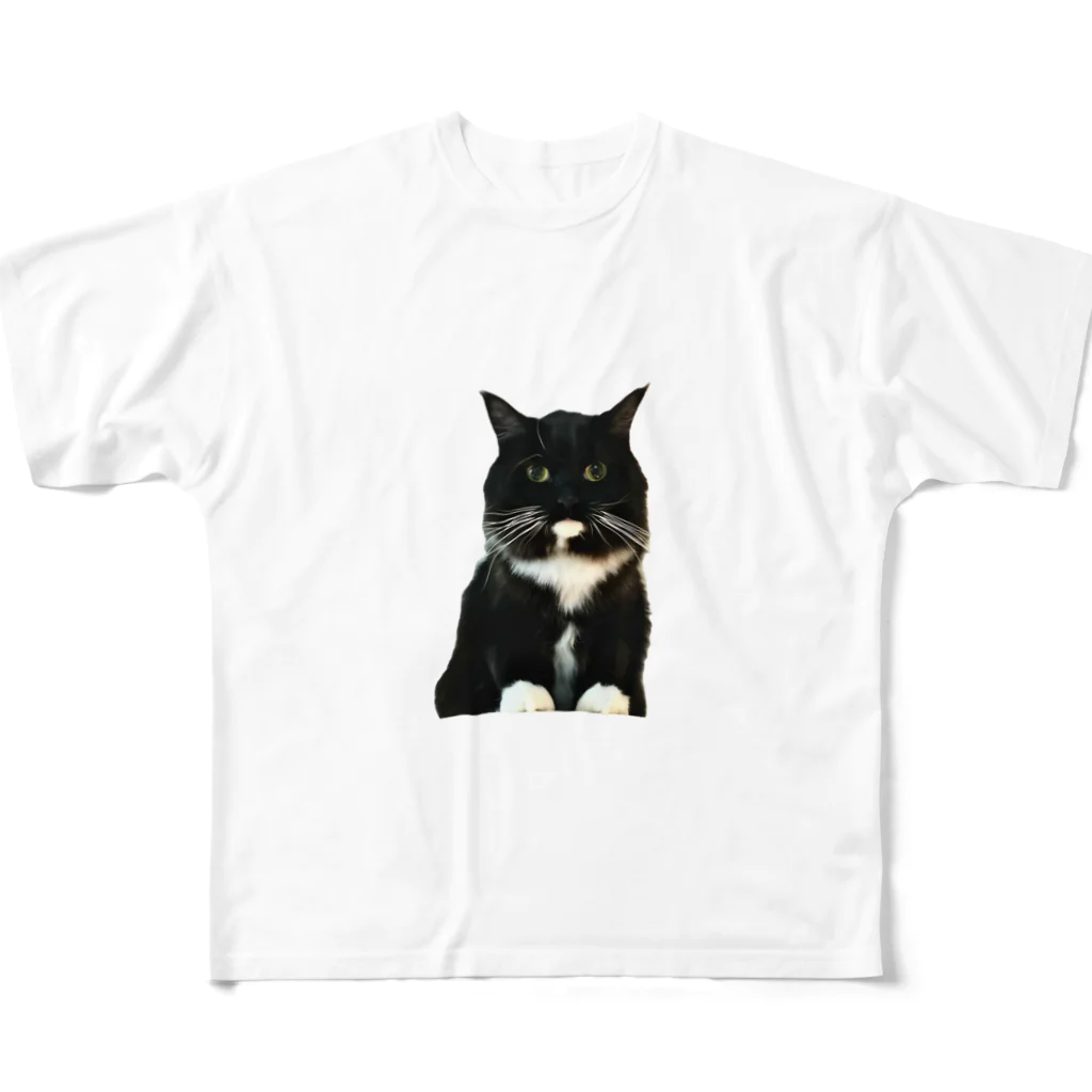 sio and suiの真面目ねこスイ〜証明写真風〜 All-Over Print T-Shirt