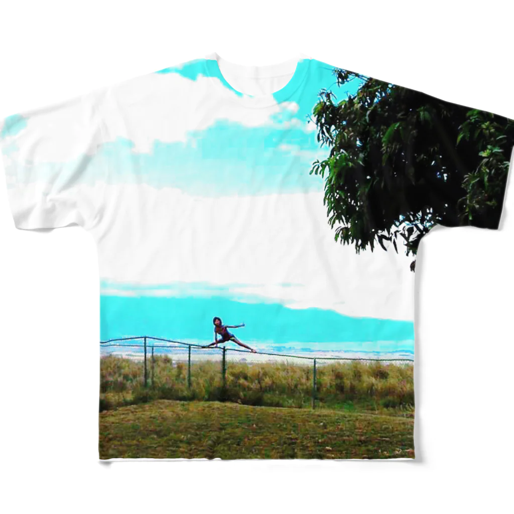 tenshinlanmanのマウイ ヨガB All-Over Print T-Shirt