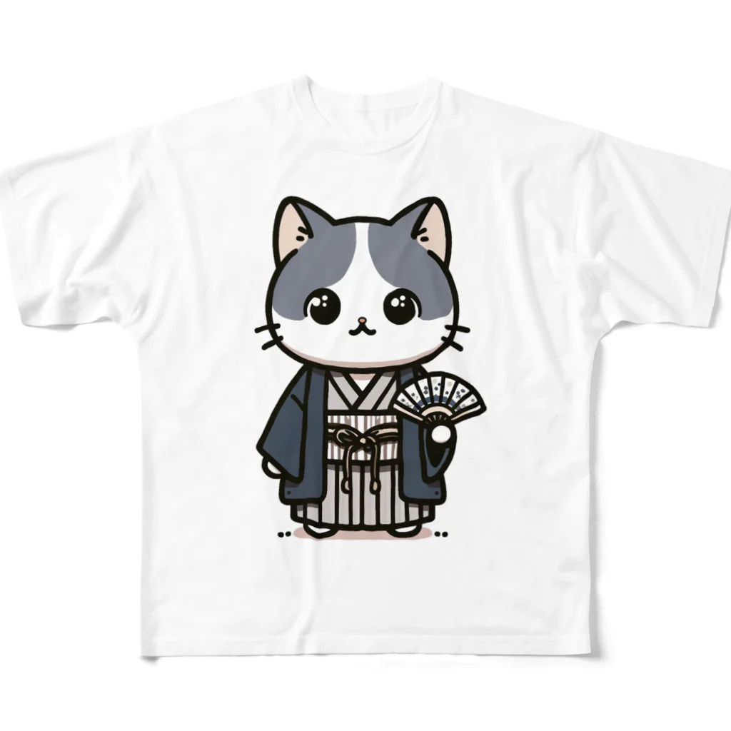 にゃんラボのご隠居にゃんこ フルグラフィックTシャツ