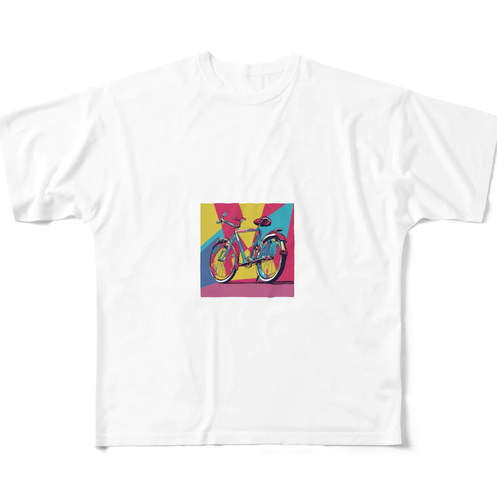 NeoPopGalleryのPOPART bicycle All-Over Print T-Shirt