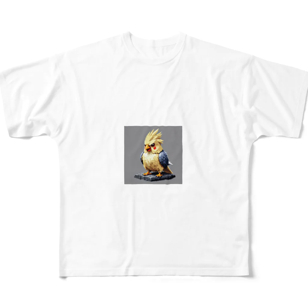 インコグッズの怒ったオカメインコ All-Over Print T-Shirt