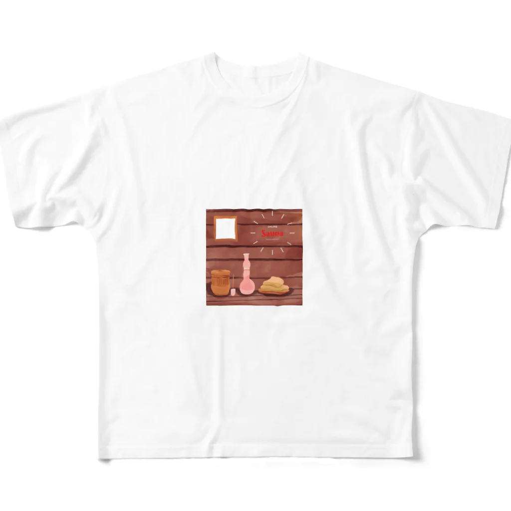 かがわのAttaka Sauna フルグラフィックTシャツ