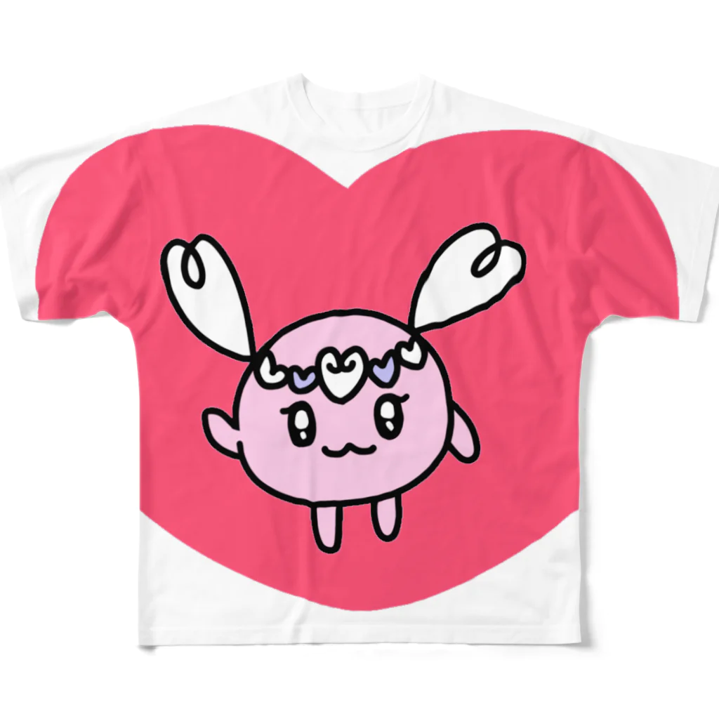 天使のお守りのラビュのラブ♡ All-Over Print T-Shirt