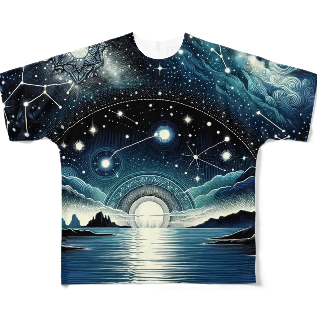 宇宙の神秘グッズ販売所のサザンクロス フルグラフィックTシャツ