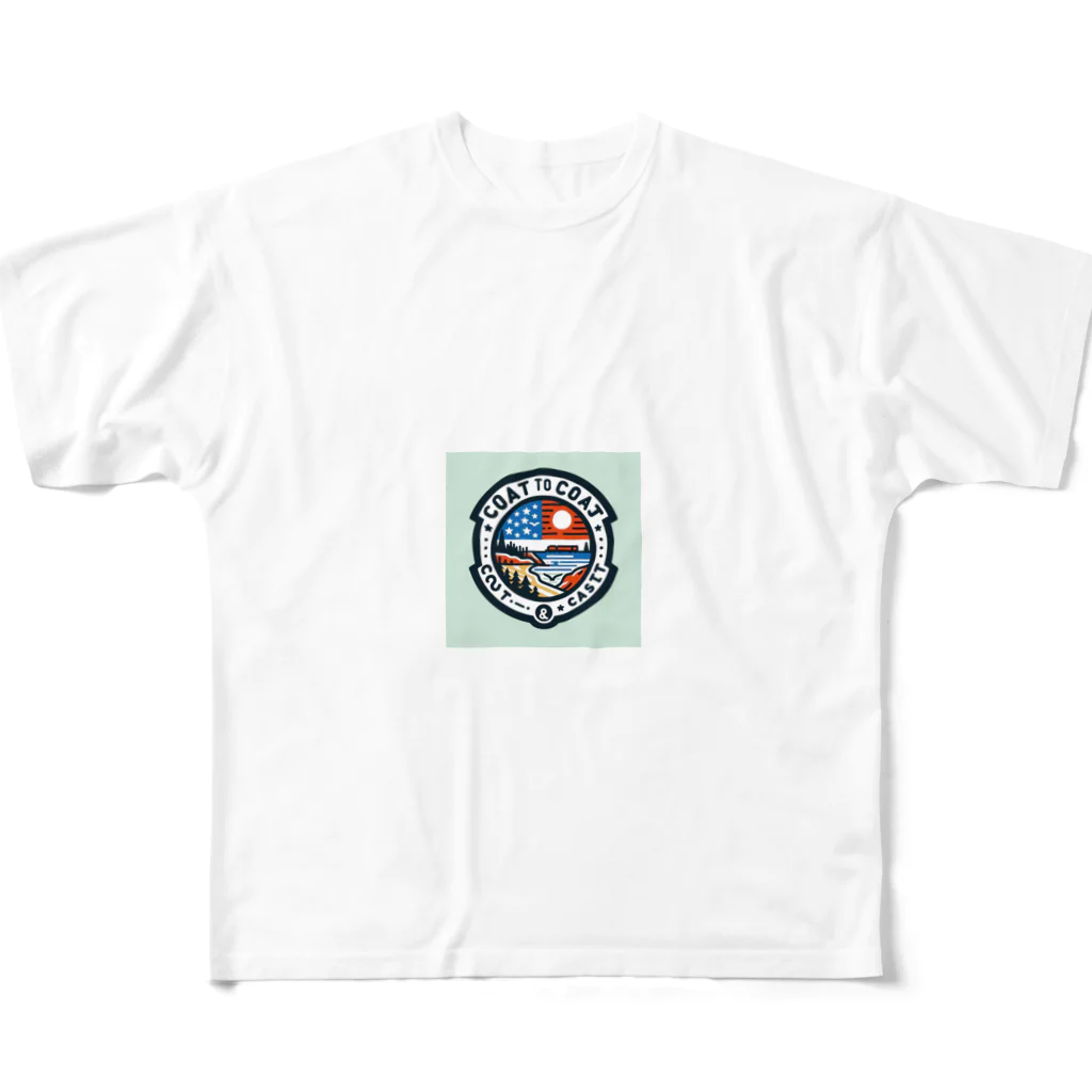 アメラグのCoast to coast フルグラフィックTシャツ