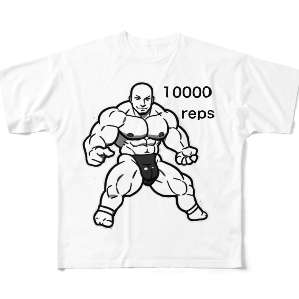 10000repsの10000reps フルグラフィックTシャツ