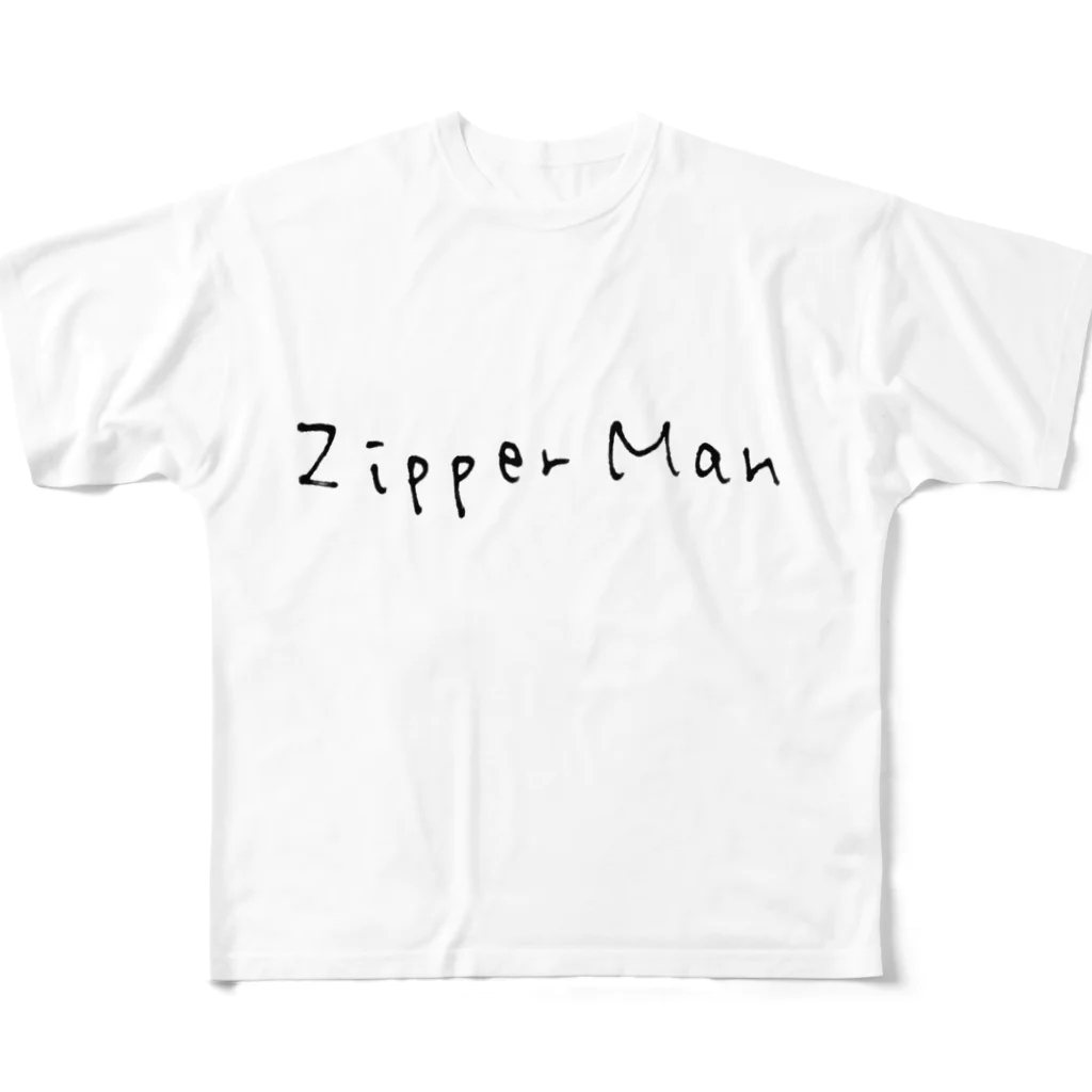 空気椅子のZipperManシャツ フルグラフィックTシャツ