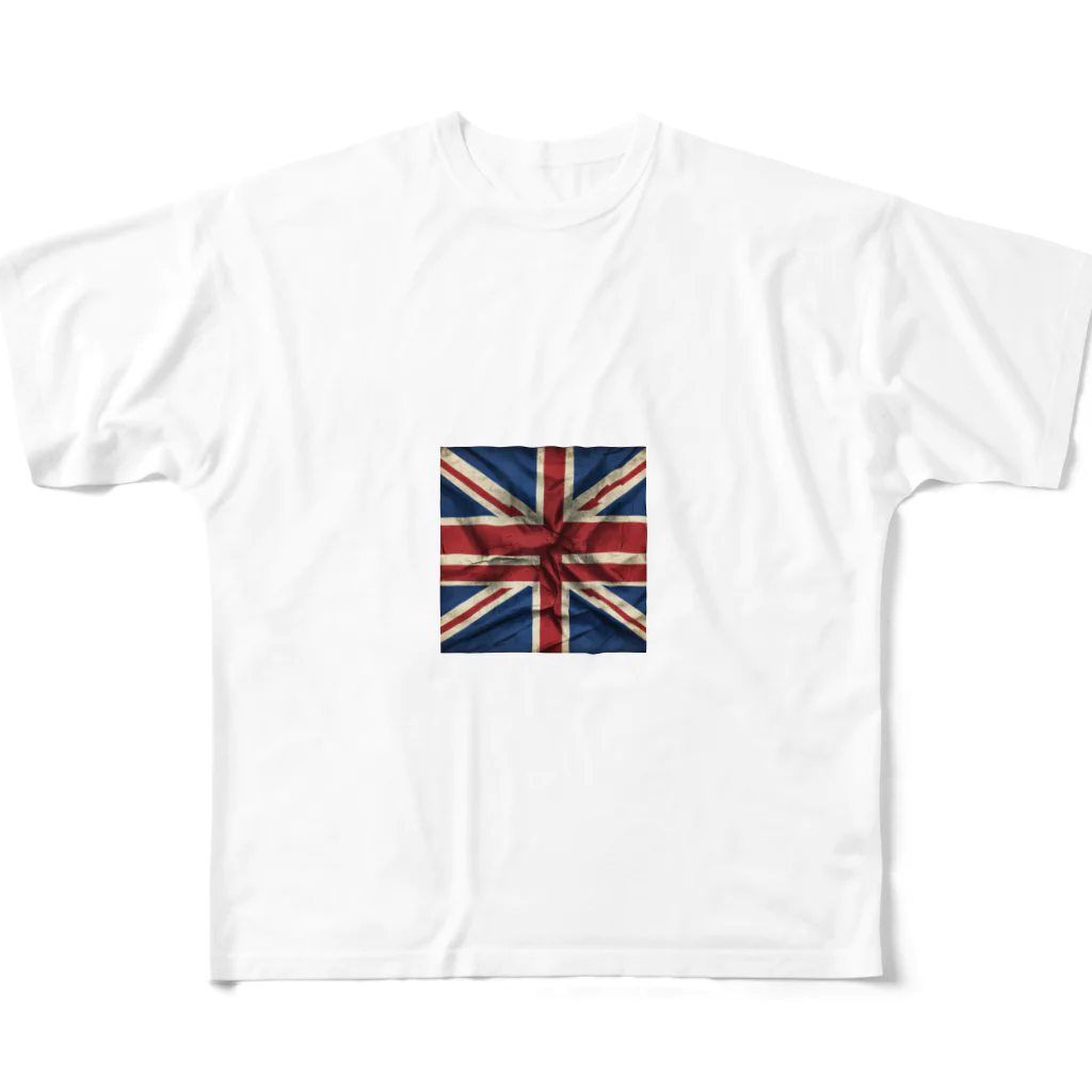 kaishigeのイギリス フルグラフィックTシャツ