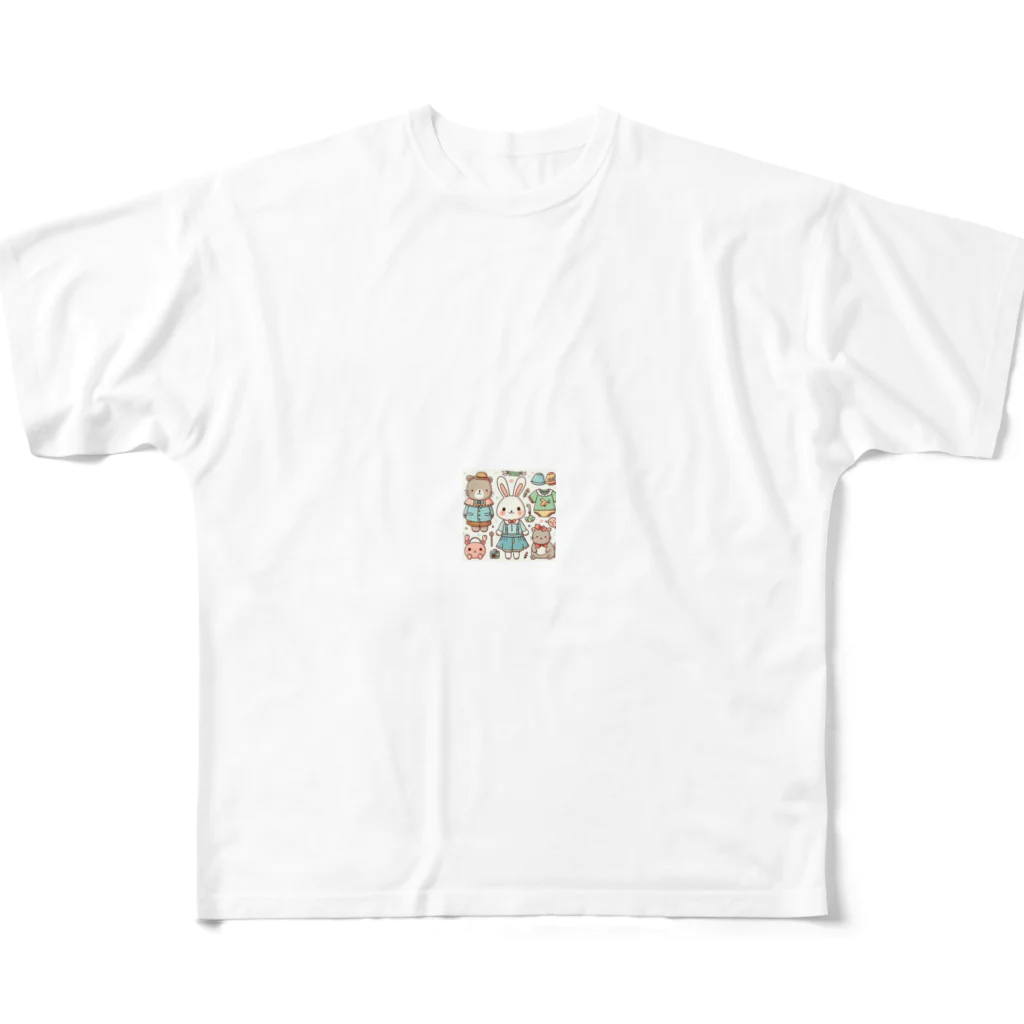 moyasi_777のanimals All-Over Print T-Shirt