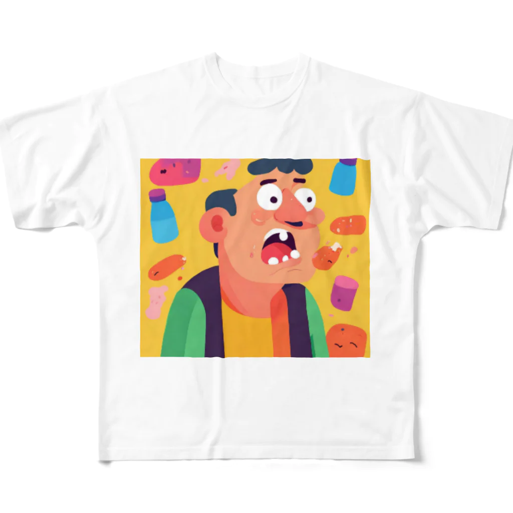 JINPACHIの粘り強い男 All-Over Print T-Shirt