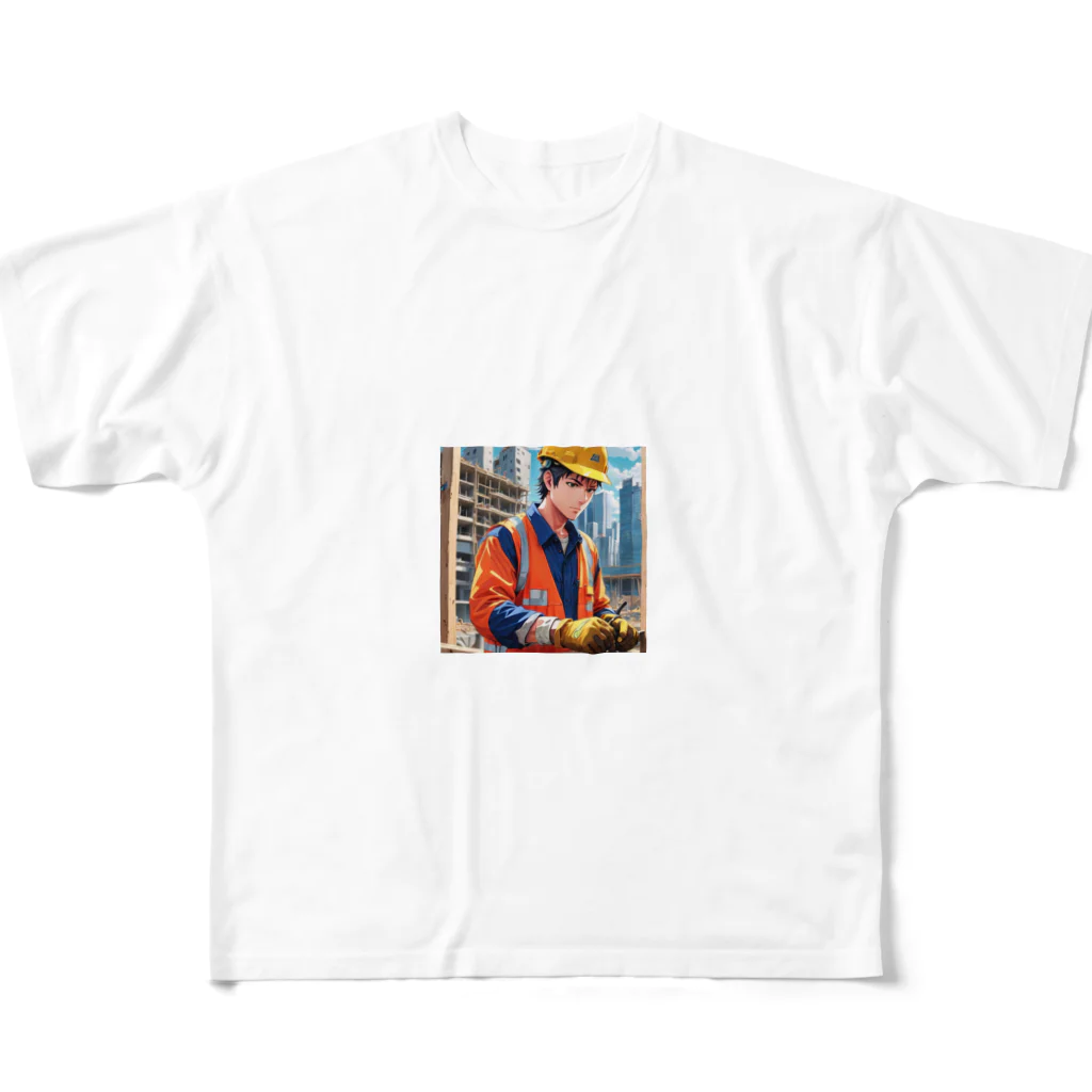 TakeKAKEのゼネコンくん All-Over Print T-Shirt