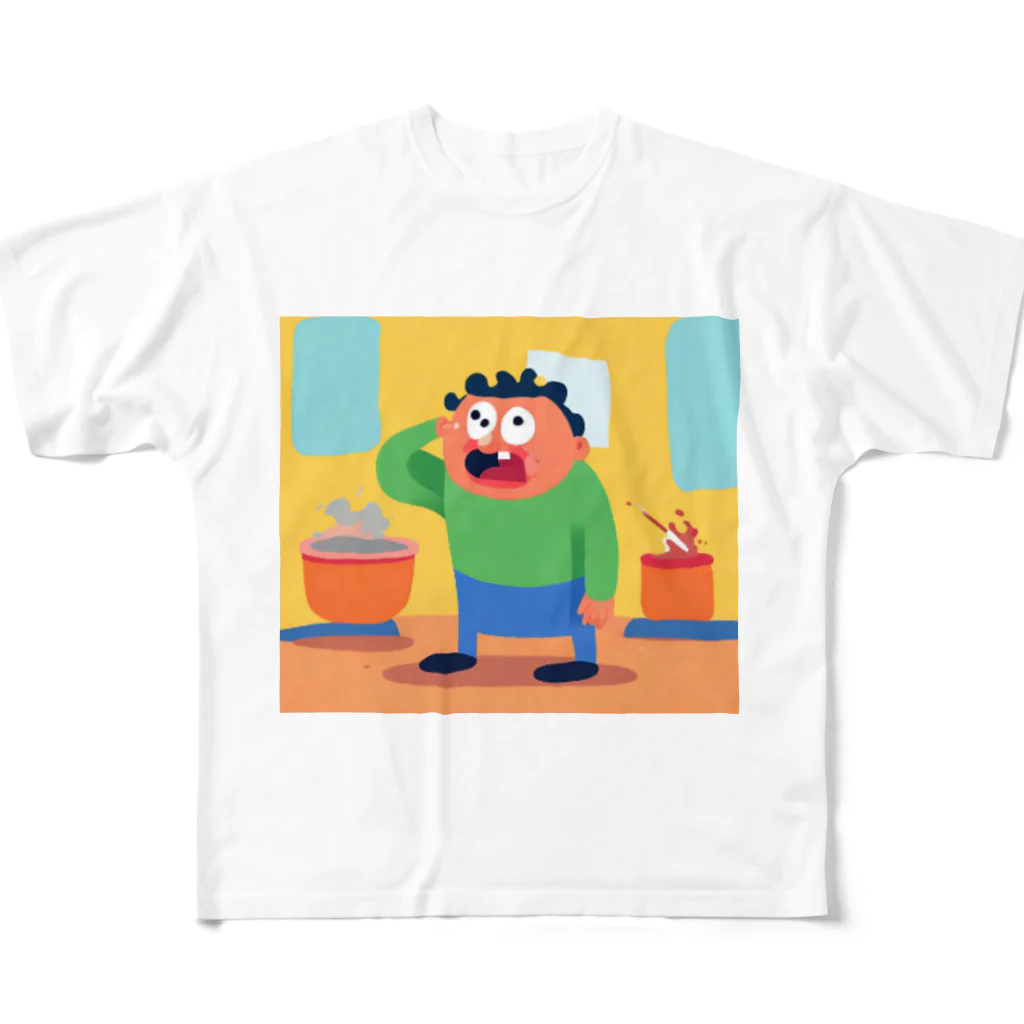 JINPACHIの前向きな男 All-Over Print T-Shirt