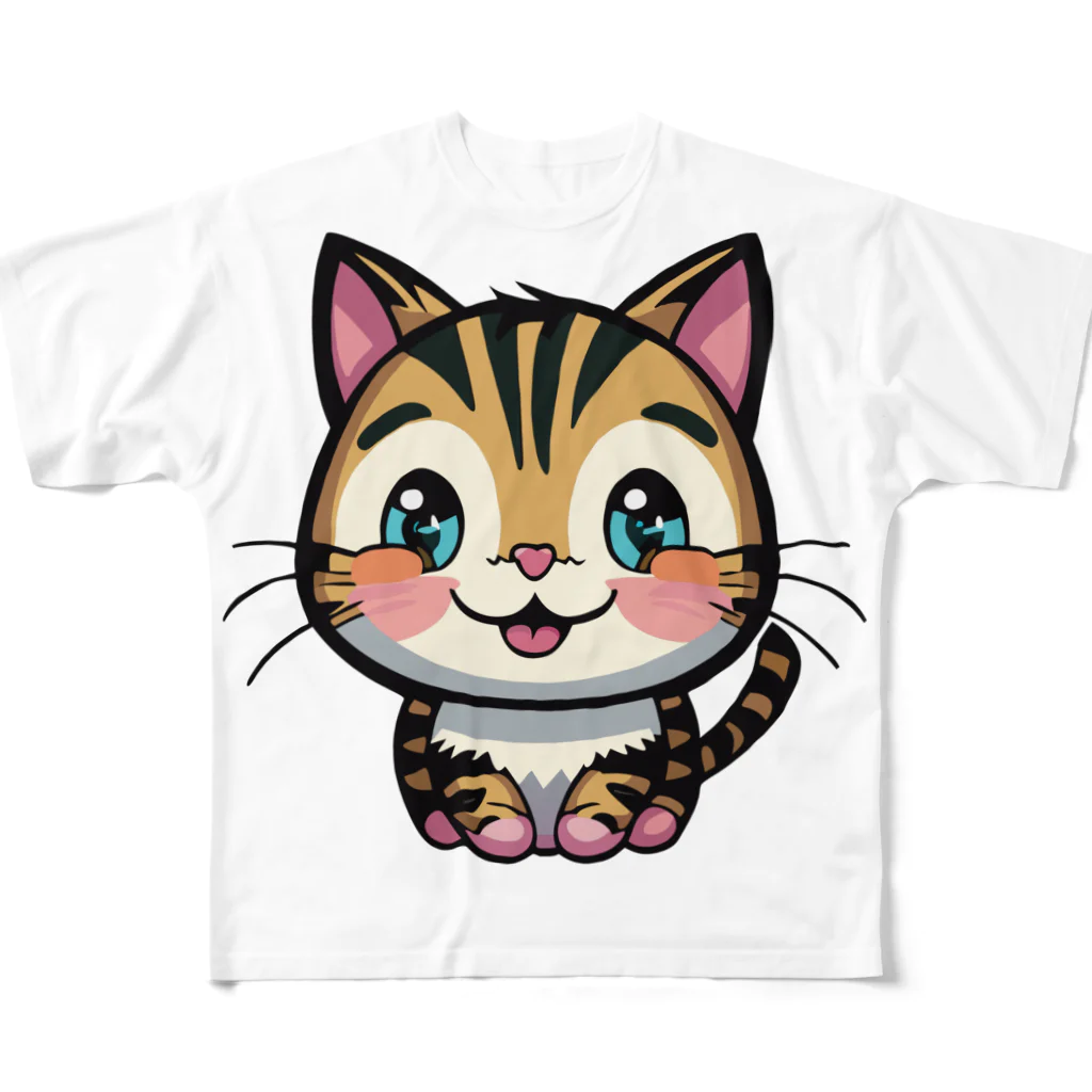 kenny777のトラ子猫 フルグラフィックTシャツ