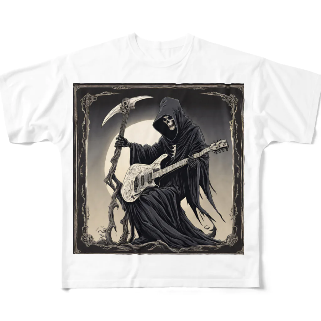 Ark Cieraのギターを弾く死神さん All-Over Print T-Shirt