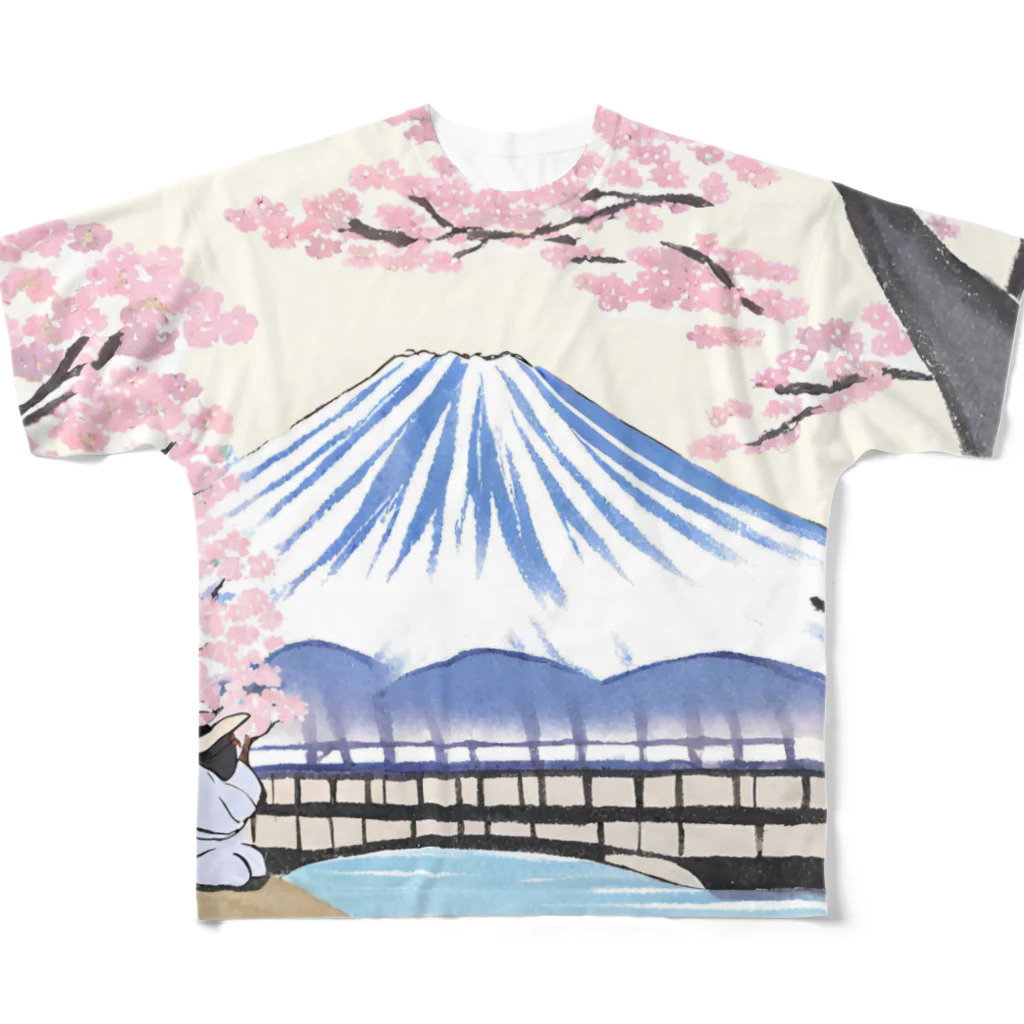 DAIKINGの富士ザクラ フルグラフィックTシャツ