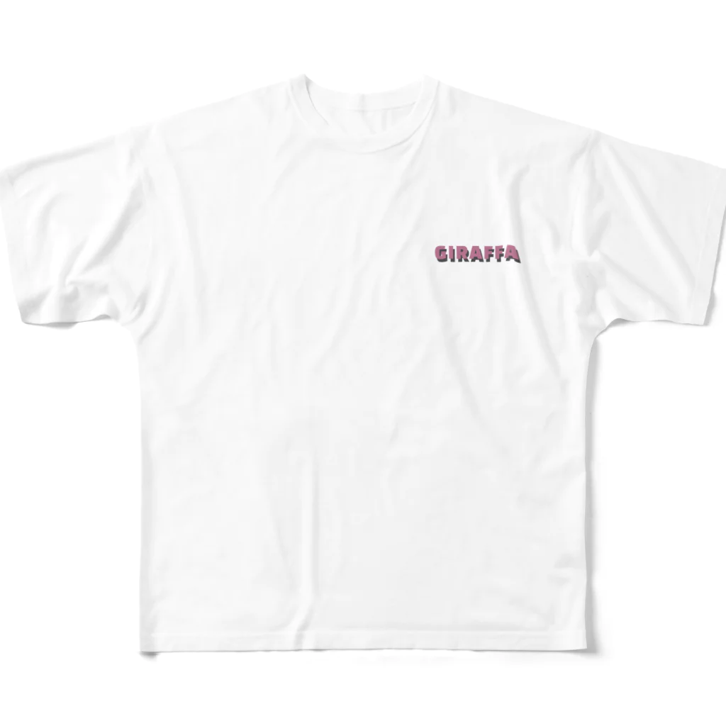 T&S.TWINS.ART.SHOPのカラフルGIRAFFE All-Over Print T-Shirt