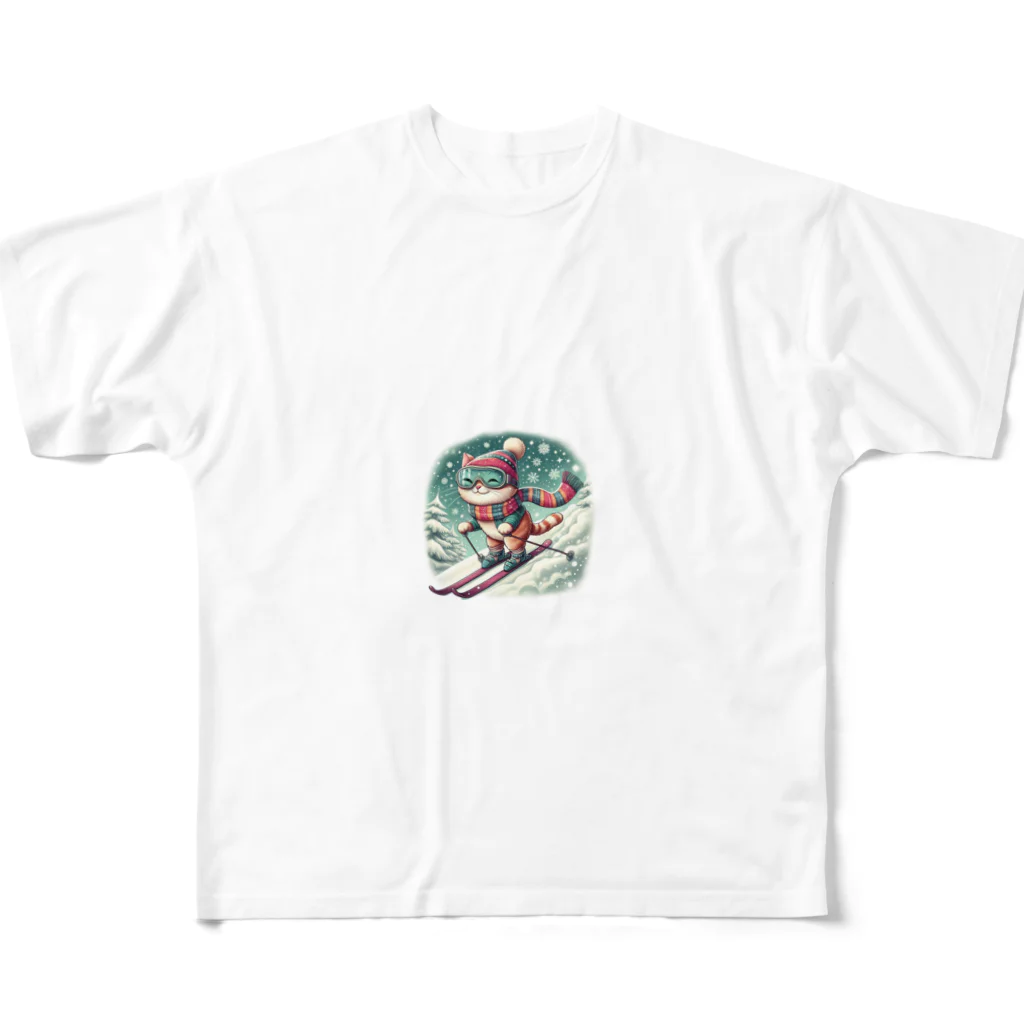 hyuga123のすべってます All-Over Print T-Shirt