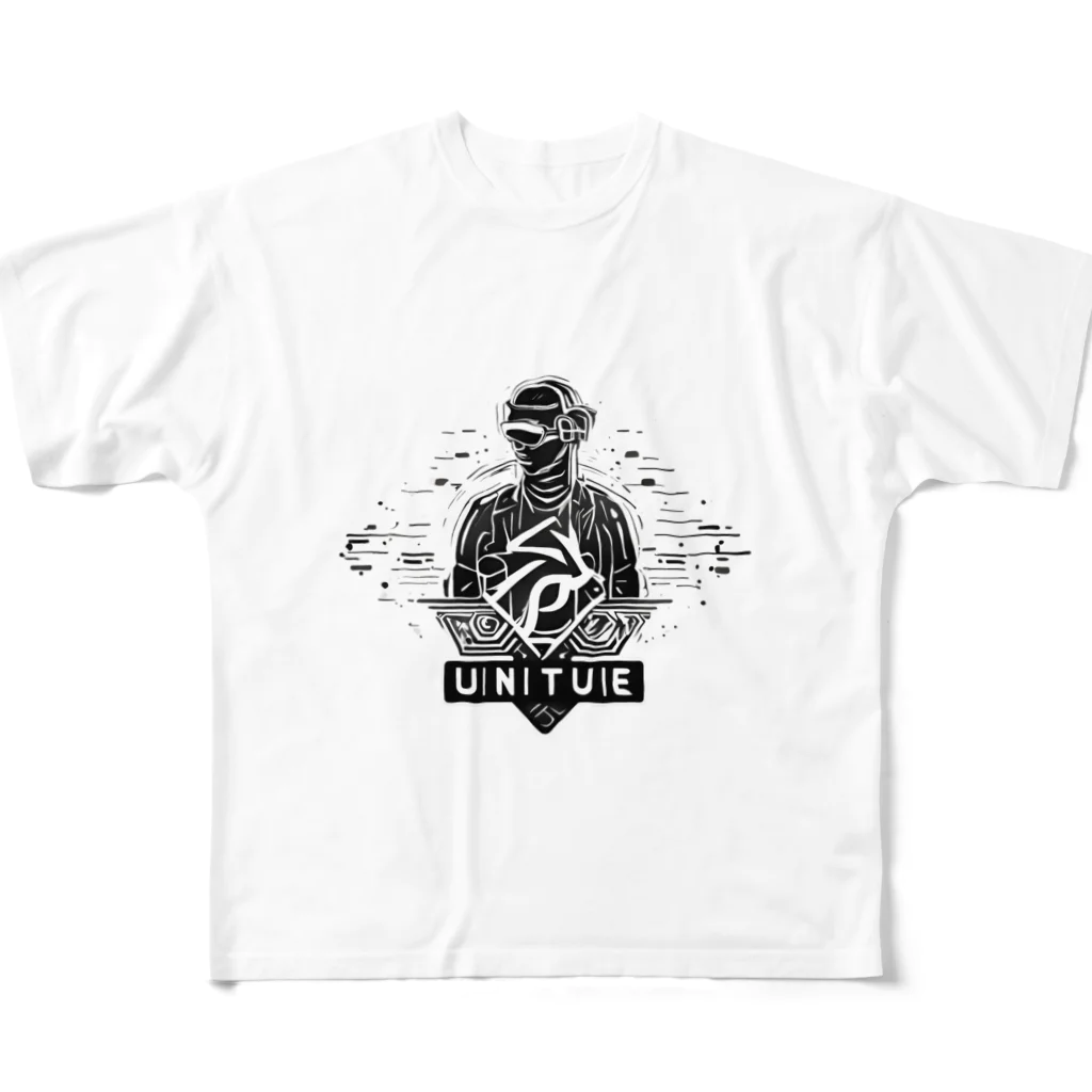 Unique Existenceのfuture man フルグラフィックTシャツ