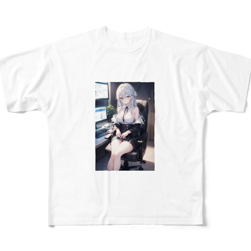 巫女スタぐらむの可愛い上司 All-Over Print T-Shirt