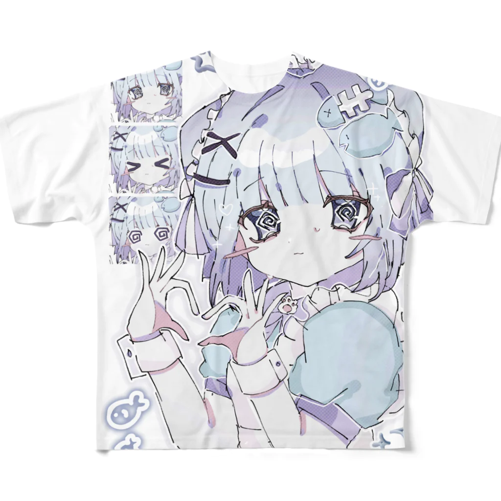 さばでぱーとのメイドさば All-Over Print T-Shirt