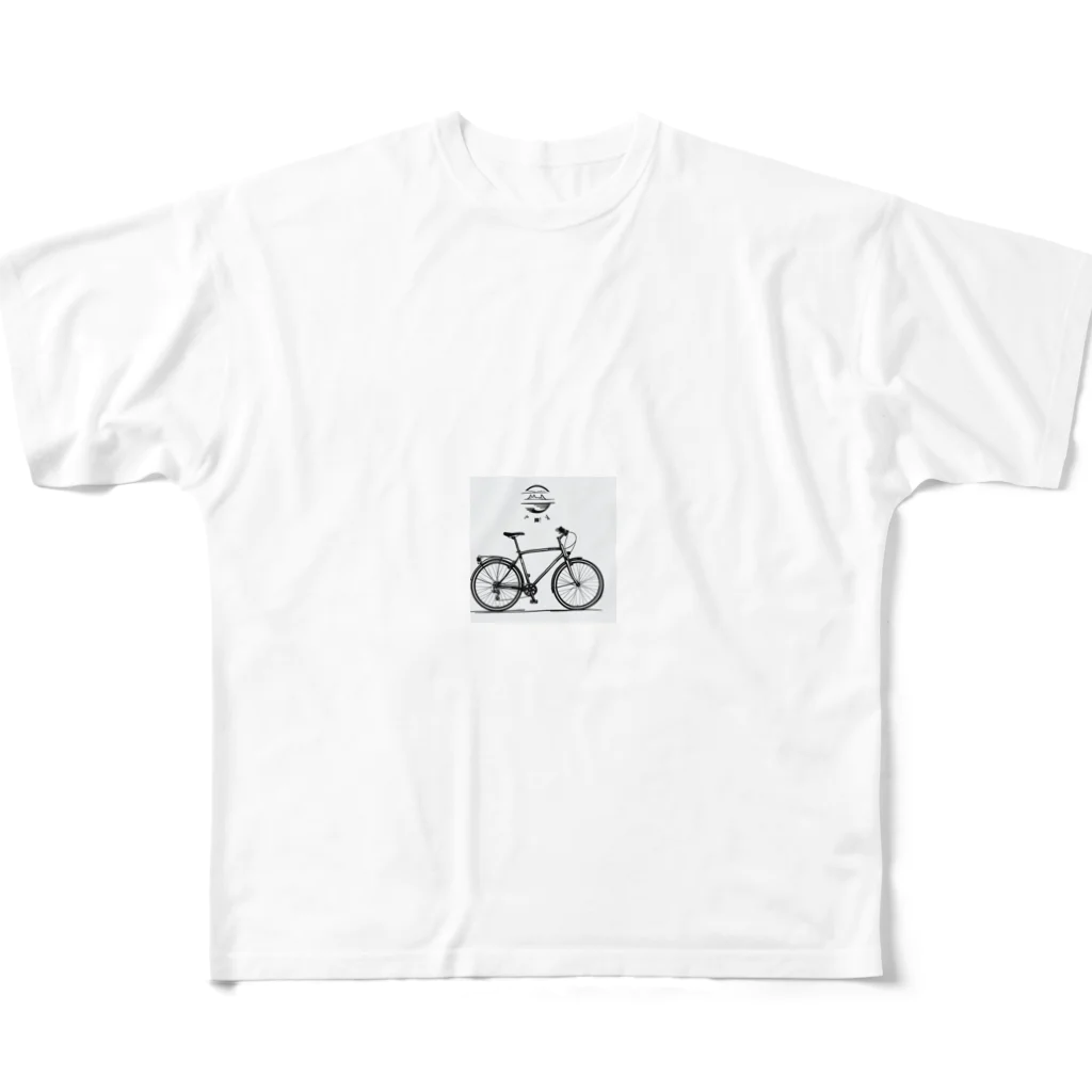 二宮大輔の自転車ロゴ フルグラフィックTシャツ